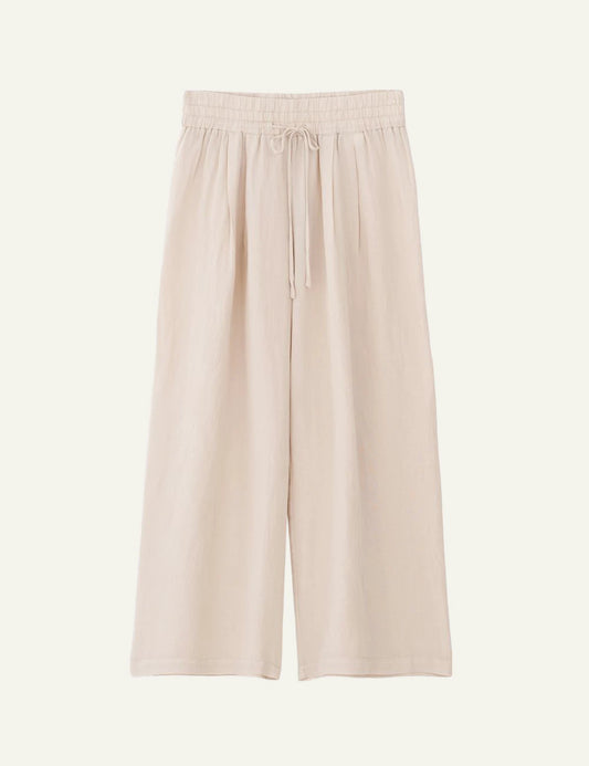 Philosophy gauze jupe culotte light beige flat lay front view