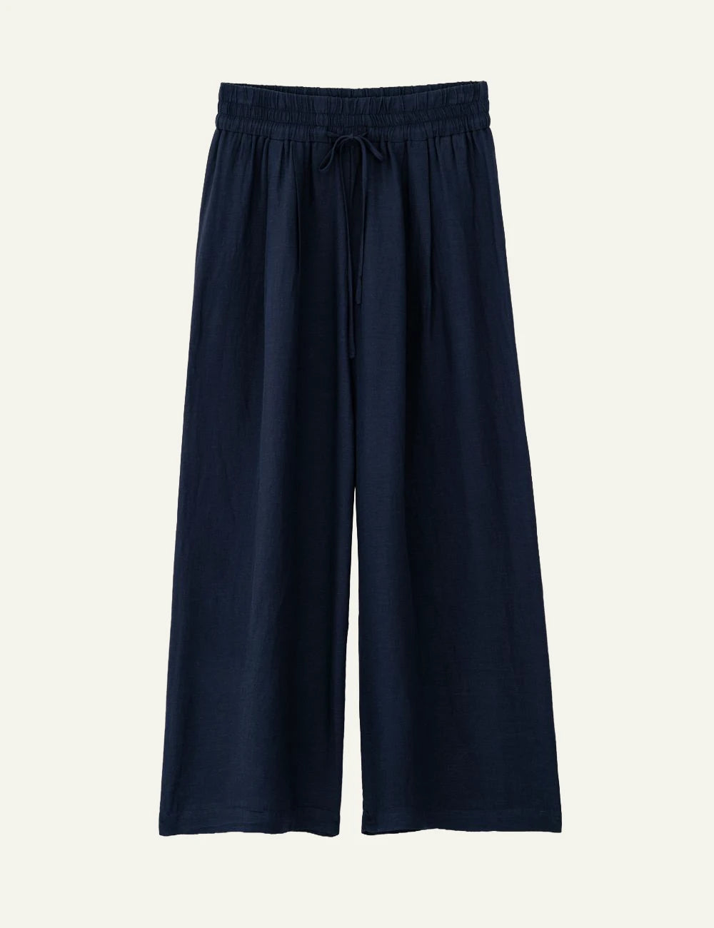 Philosophy gauze jupe culotte blue black model side view