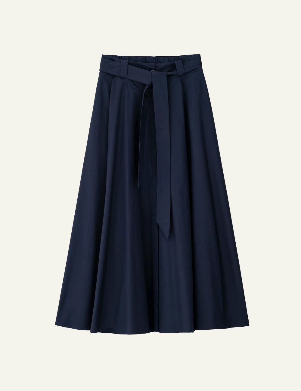 Philosophy poplin skirt blue black front full view