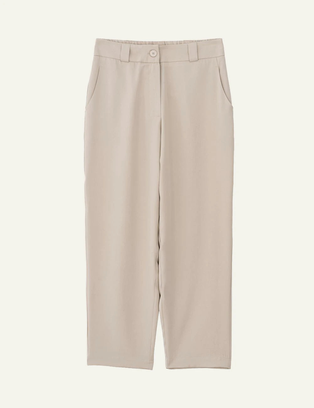 Philosophy regular pants light beige tailored straight fit front flat view