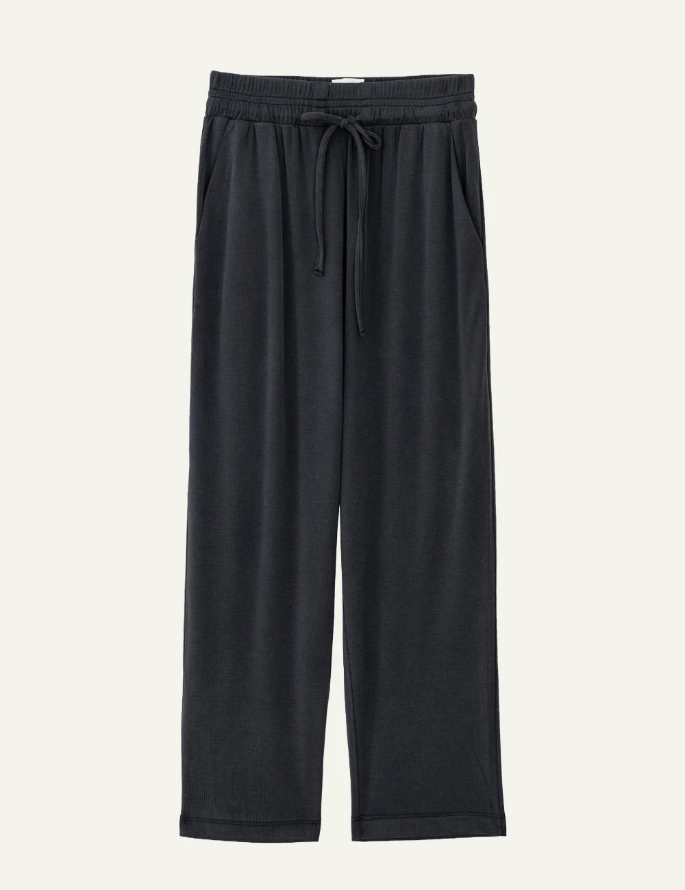 Philosophy rib pants off black flat lay front