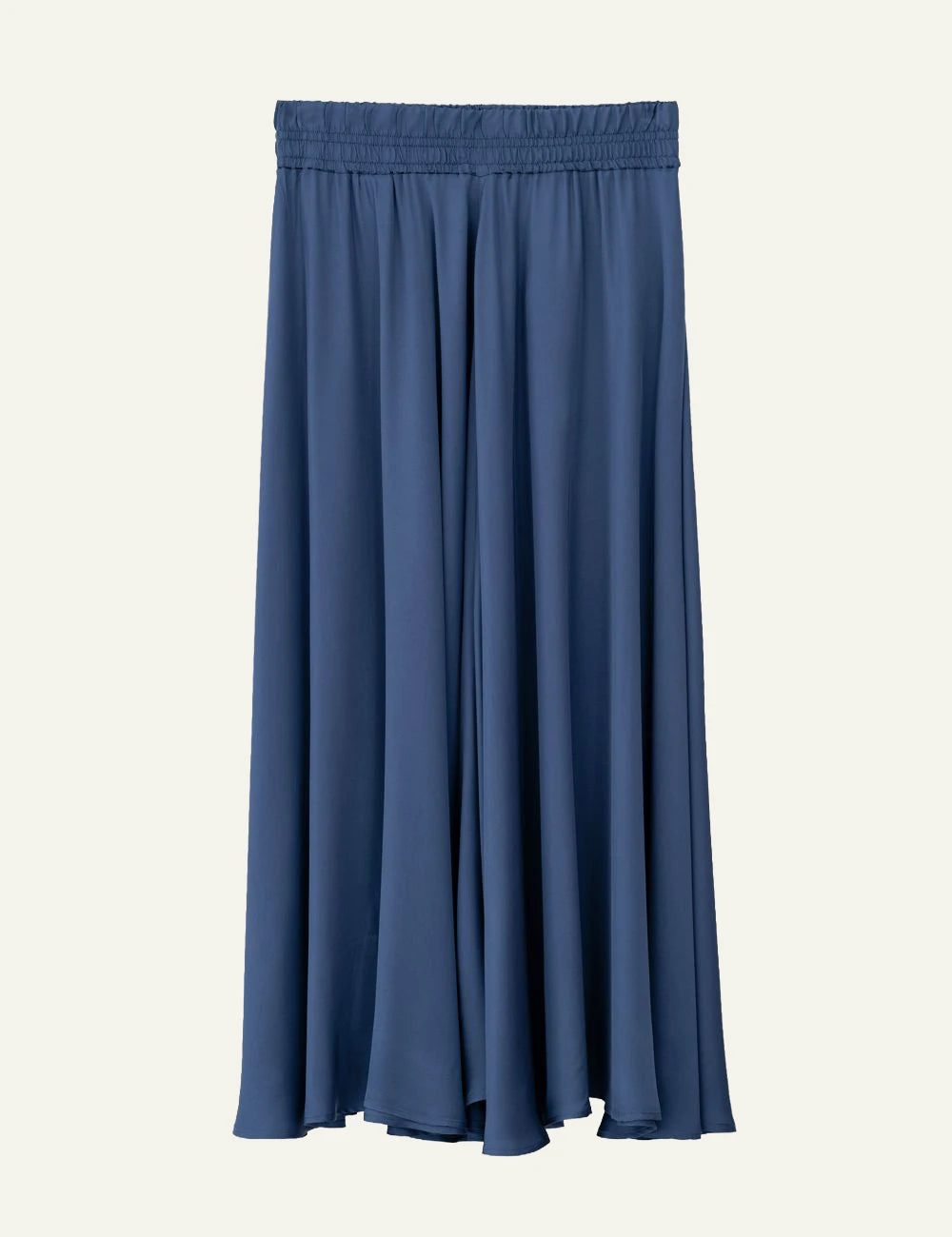 Philosophy satin fine skirt off black front flat view