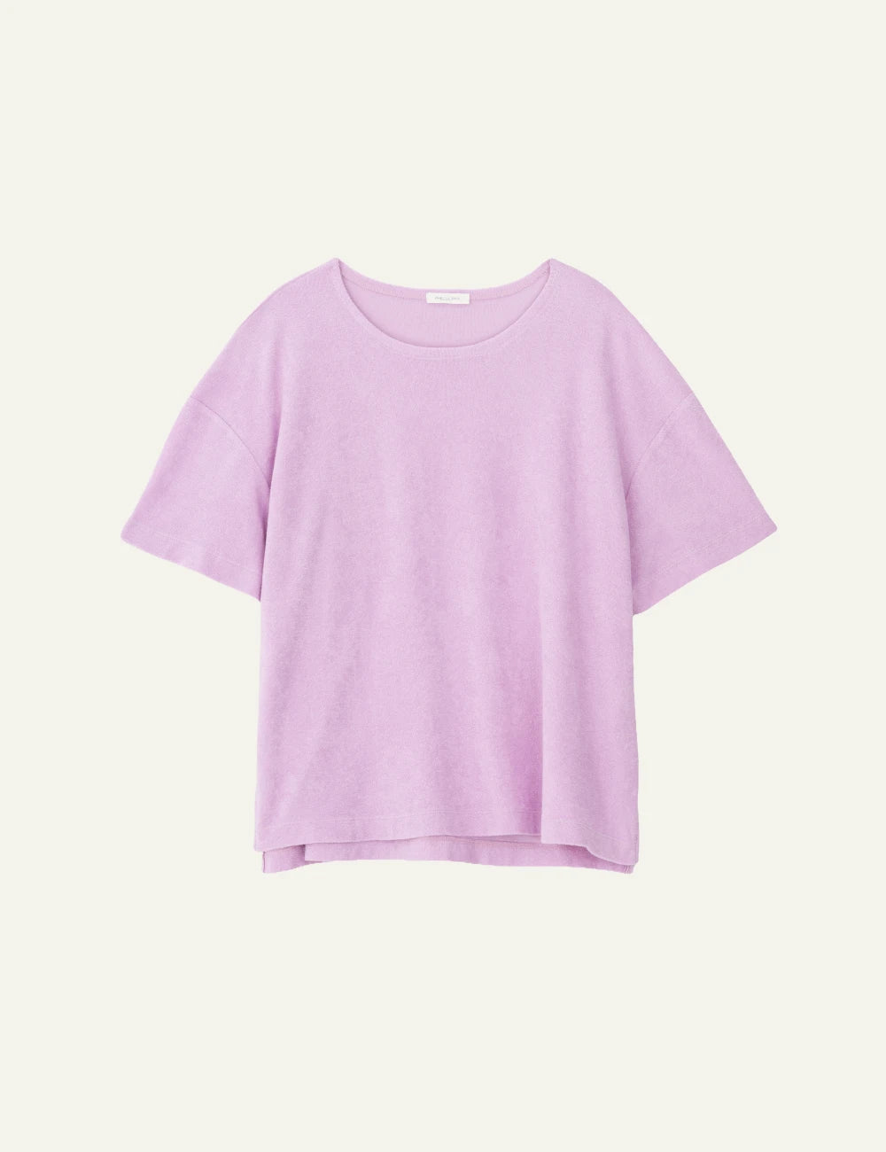 Philosophy short sleeve top pink loose fit round neck front view