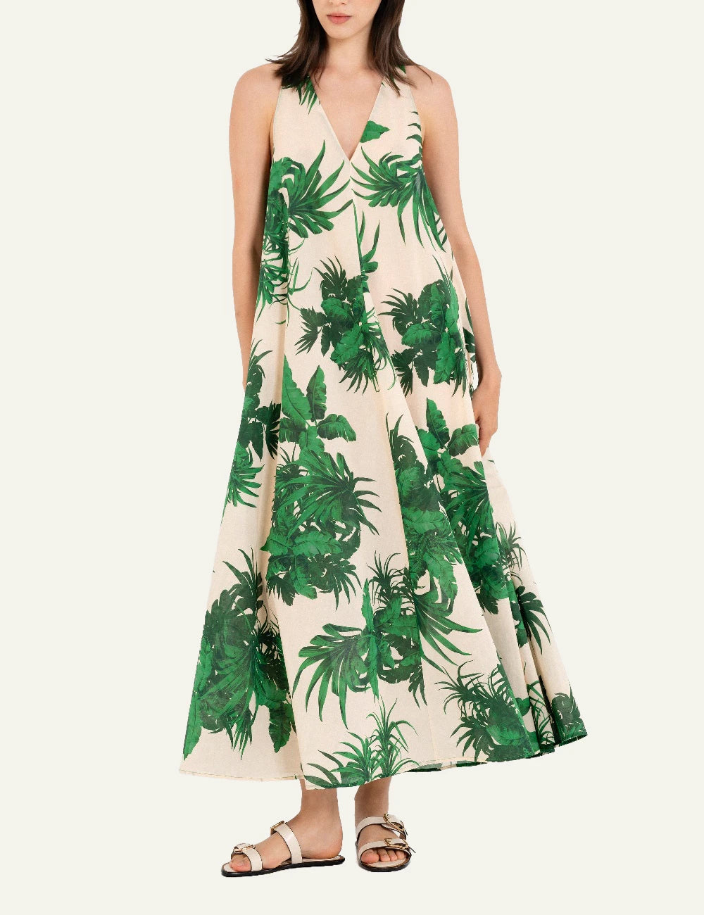 PHILOSOPHY PRINT SLEEVELESS DRESS GREEN Simple Caracters PHILOSOPHY PRINT SLEEVELESS DRESS GREEN Simple Caracters