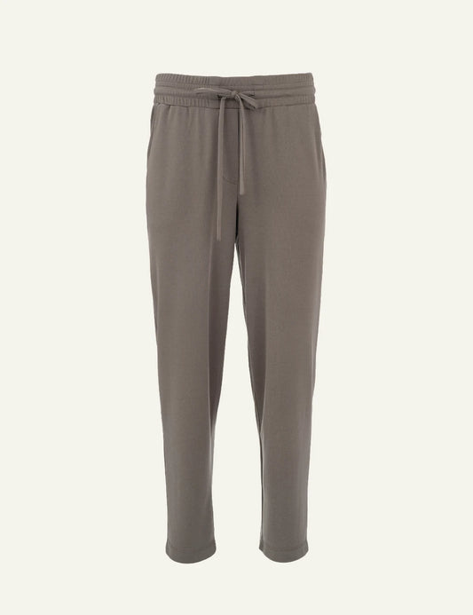 Philosophy taupe cupro pique jogger pants for women