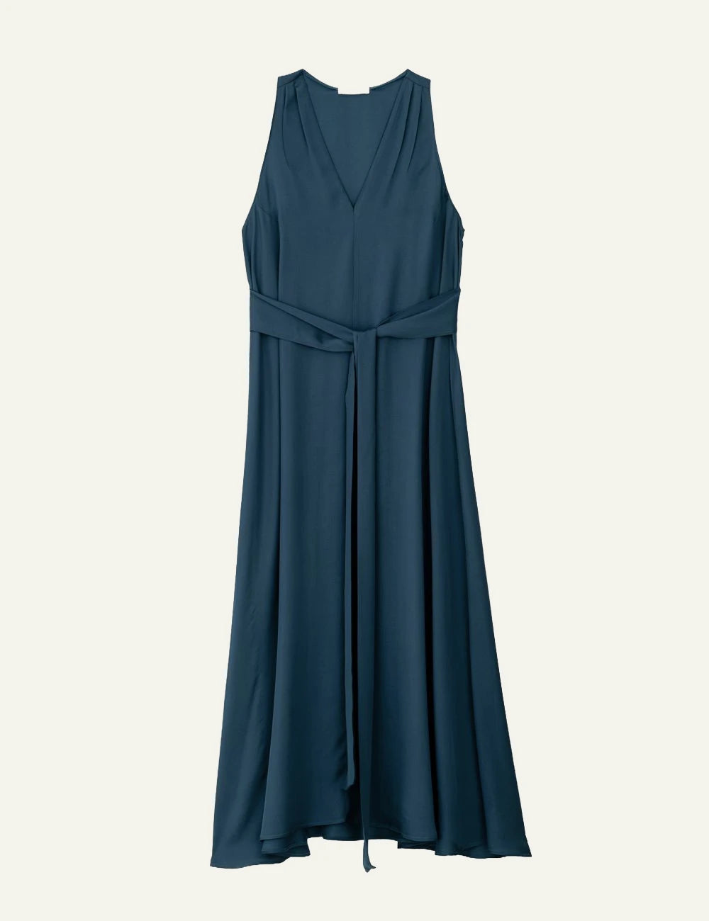 Philosophy V neck dress blue front full view