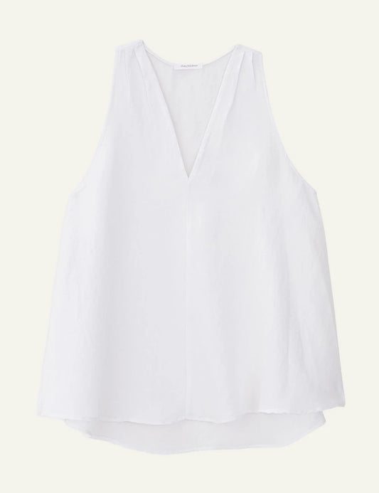Philosophy V Neck Top White front view