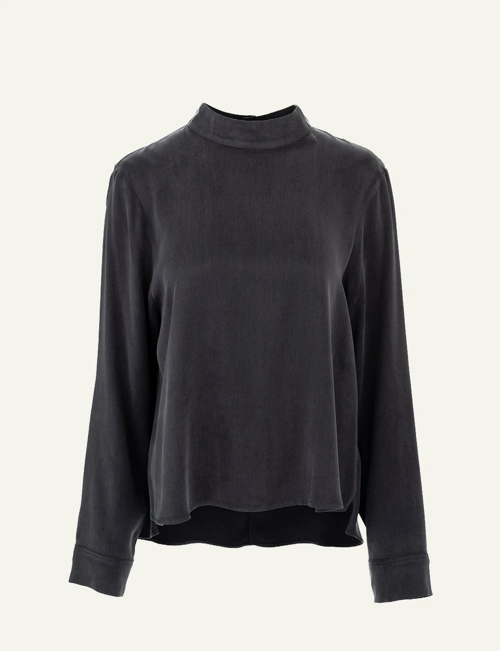 Philosophy women's anthracite cupro viscose mock-neck top