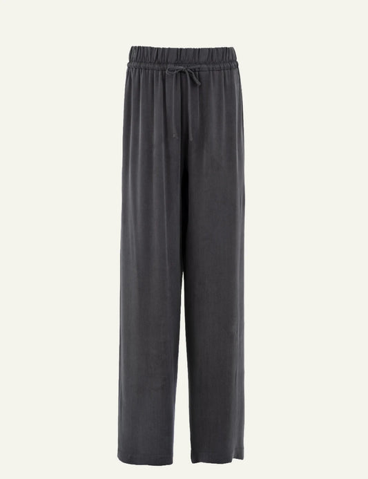 Philosophy women's anthracite cupro viscose wide leg pants