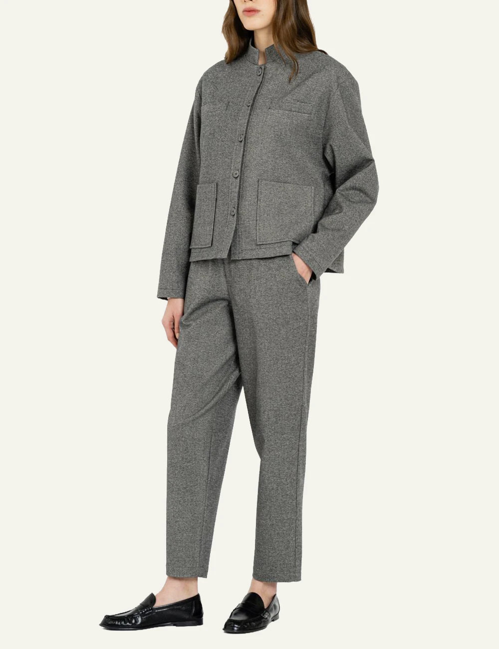 Philosophy women's anthracite heavy T/R jacket full body