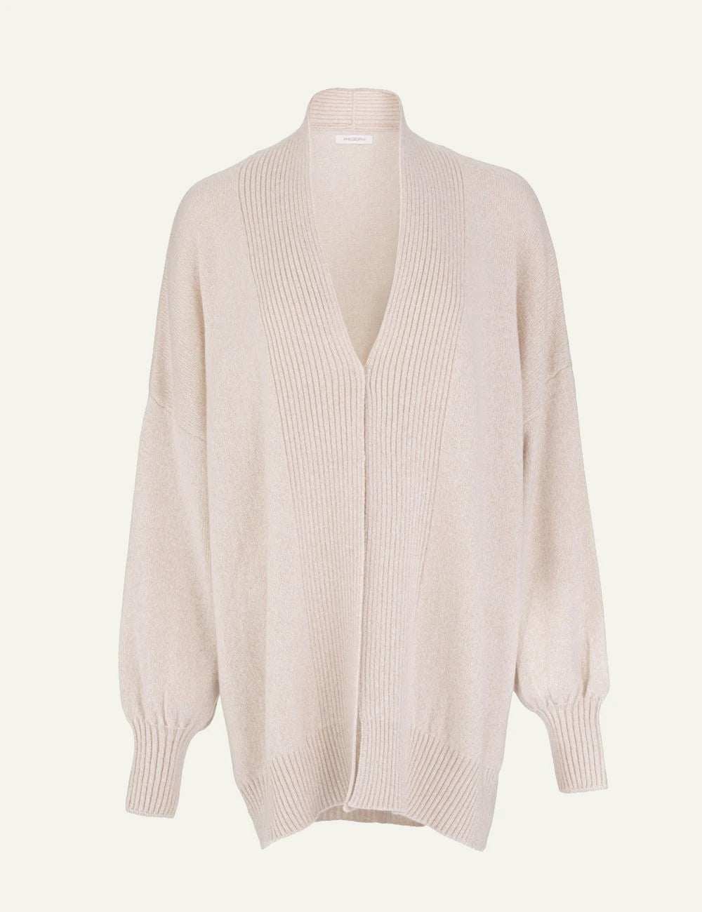 Philosophy women's beige cashmere long cardigan