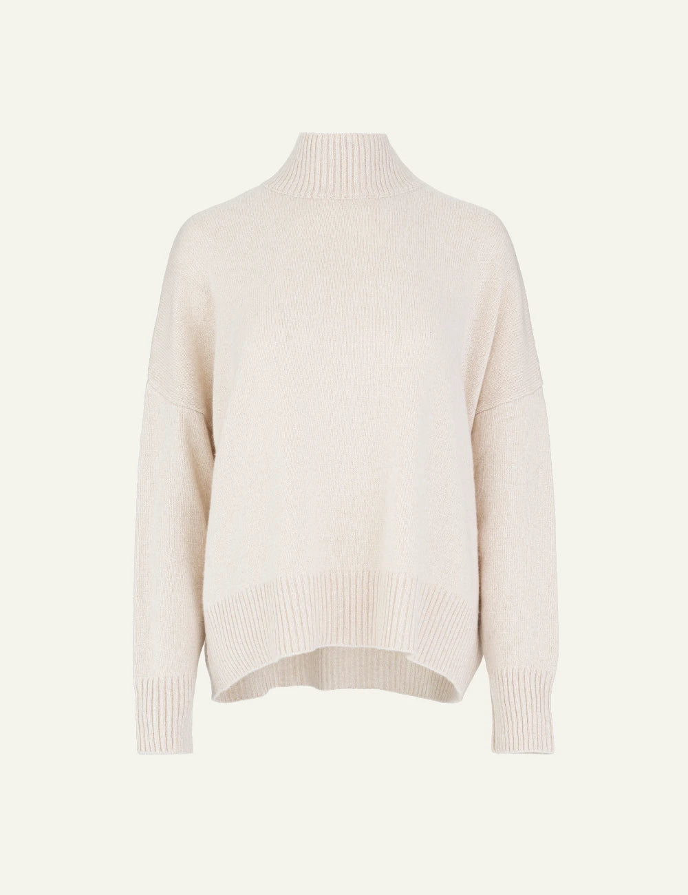 Philosophy women's beige cashmere turtleneck sweater