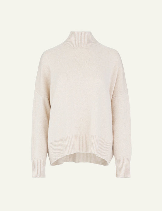 Philosophy women's beige cashmere turtleneck sweater