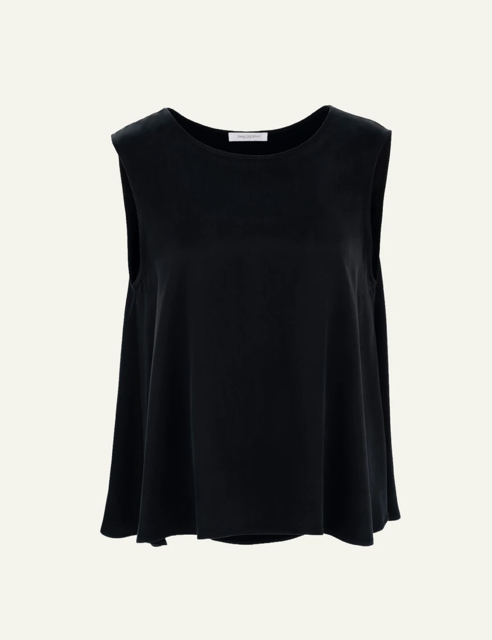 Philosophy women's black&nbsp;cupro viscose sleeveless top