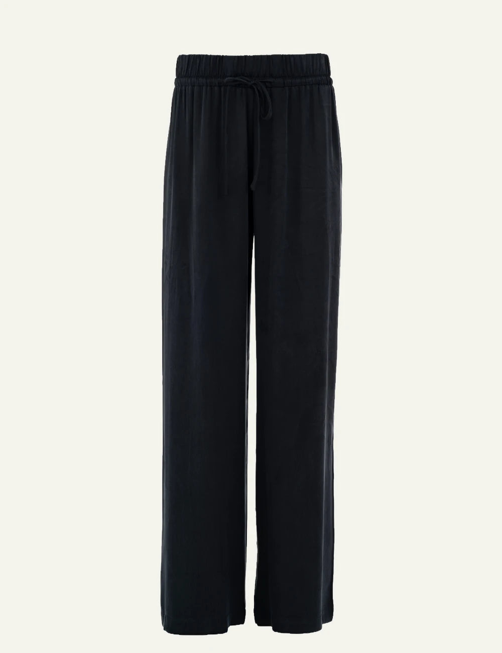 Philosophy women's black cupro viscose wide leg pants
