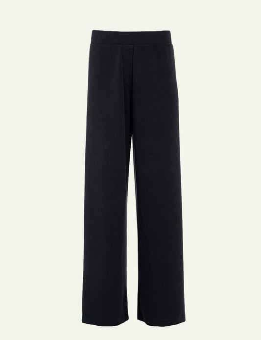 PHILOSOPHY HEAVY RIB SW WIDE LEG PANTS BLACK