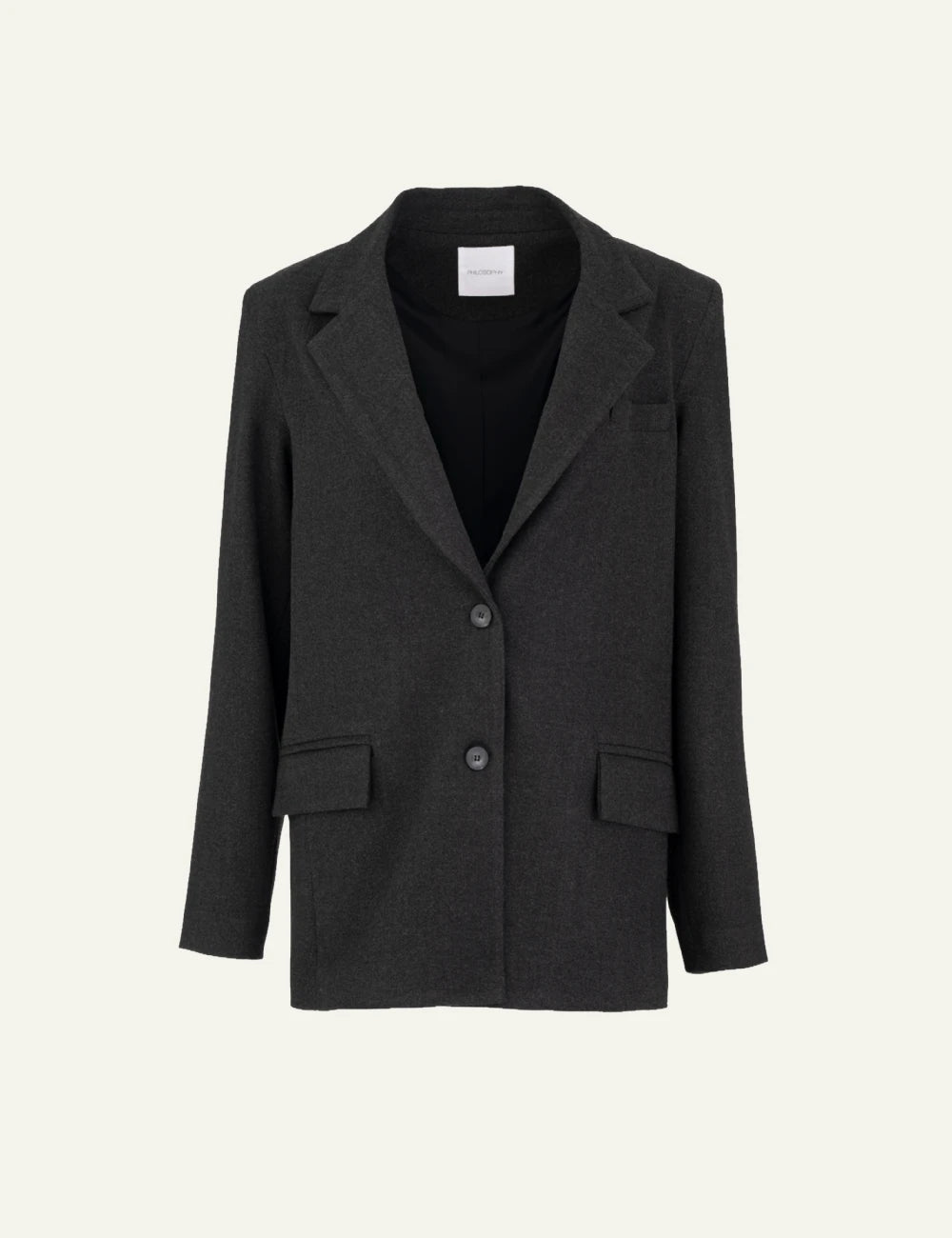 Philosophy women's black heavy T/R blazer