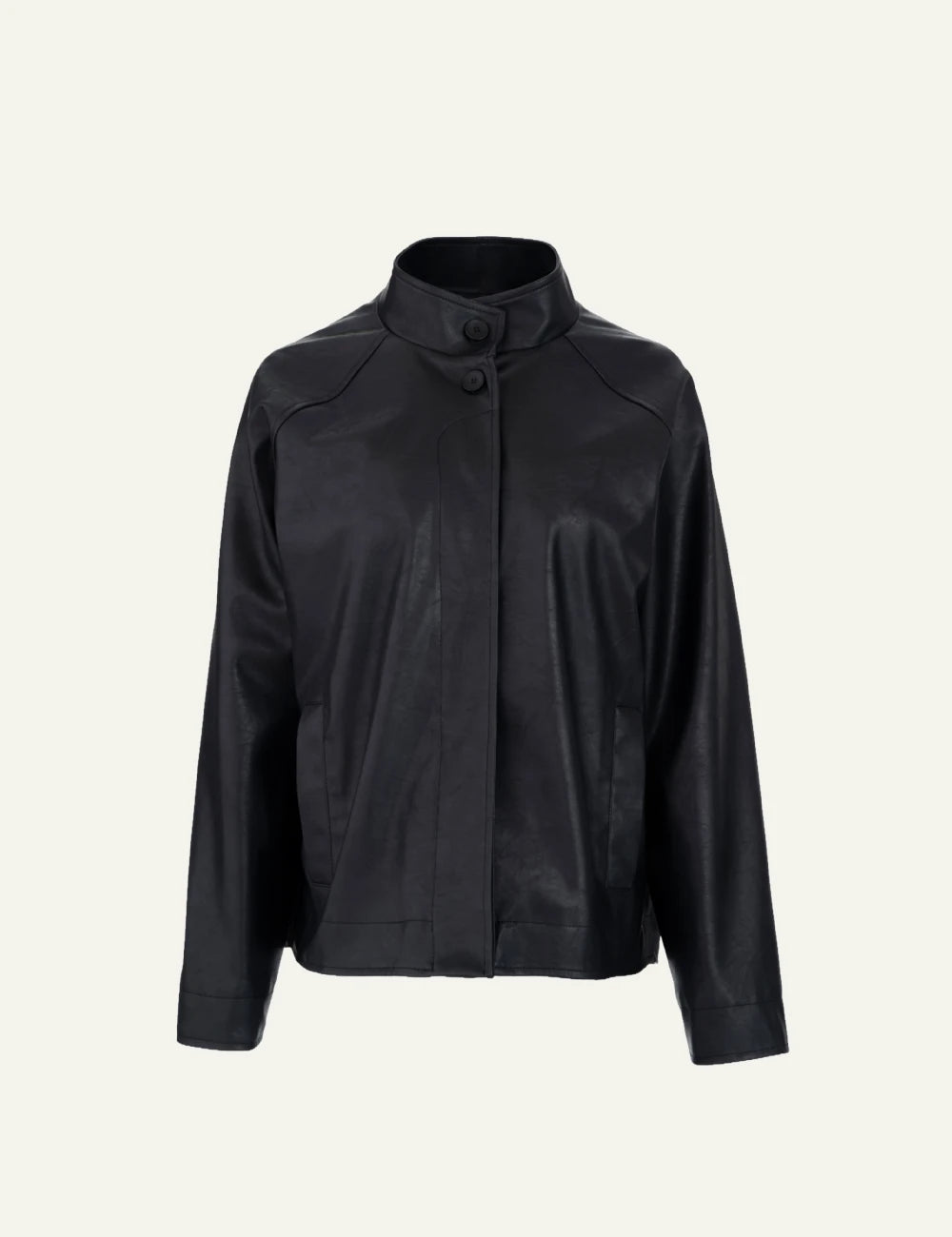 Philosophy women's black leather jacket