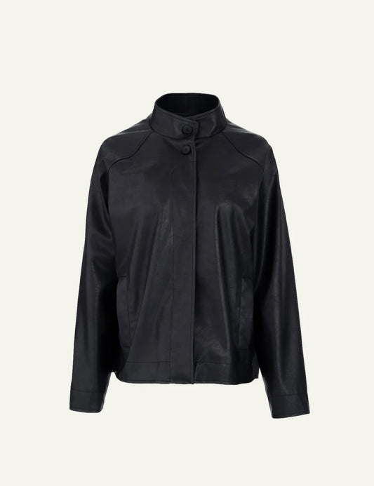 Philosophy women's black leather jacket