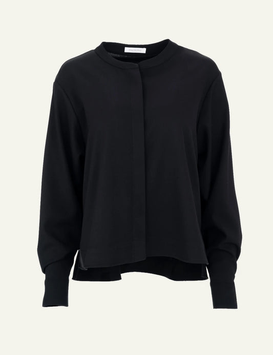 Philosophy women's black lightweight cropped shirt