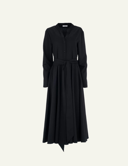 Philosophy women's black lightweight T/R maxi shirt dress