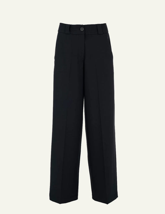 Philosophy women's black T/R wide leg pants product shot