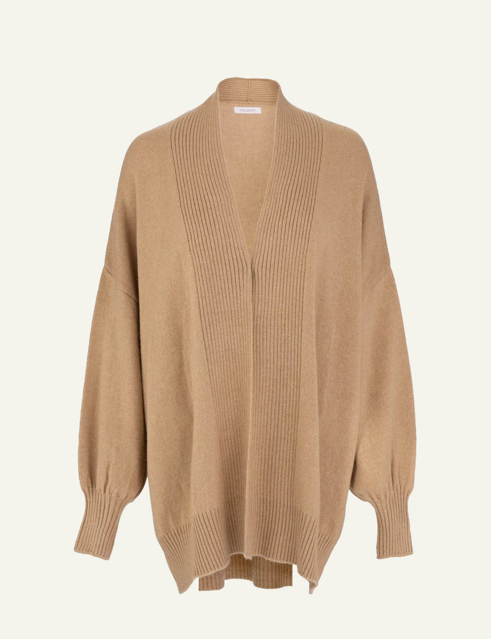 Philosophy women's camel cashmere long cardigan