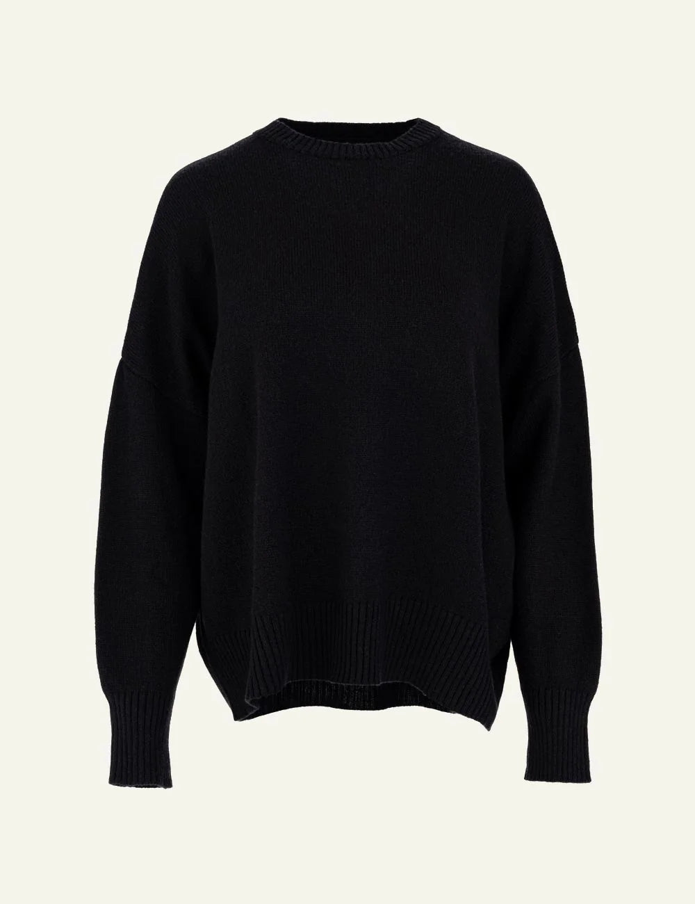 Philosophy women's black cashmere round-neck sweater