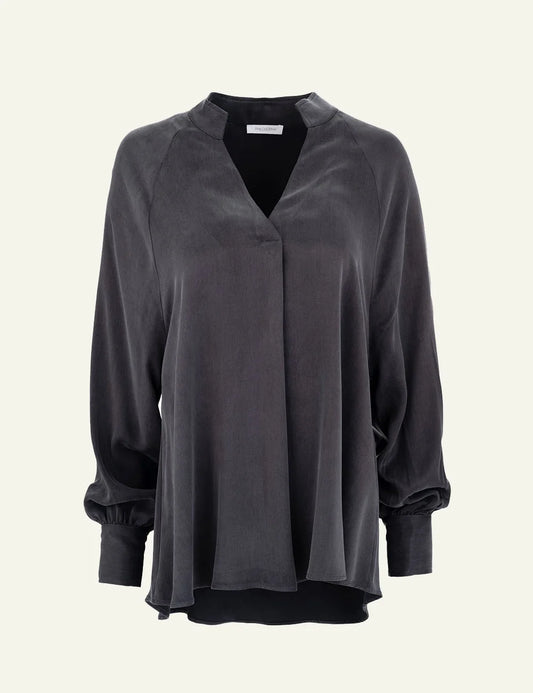 Philosophy women's anthracite cupro viscose blouse