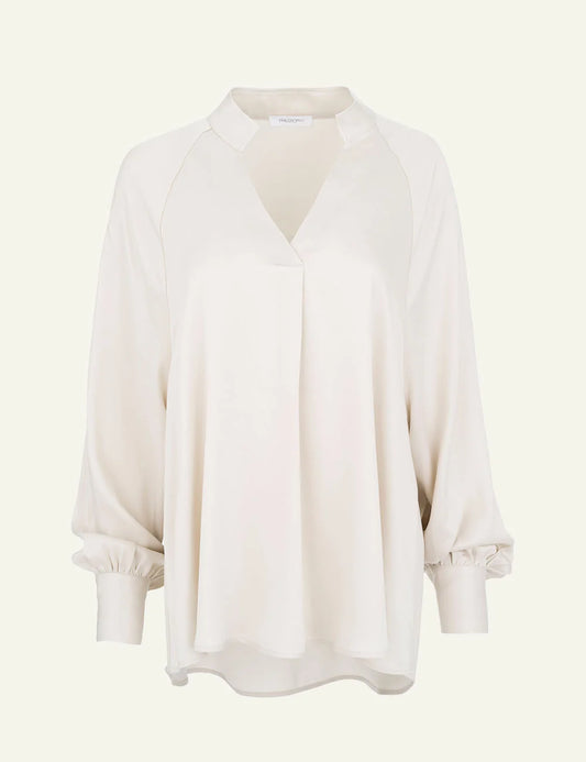 Philosophy women's cream cupro viscose blouse