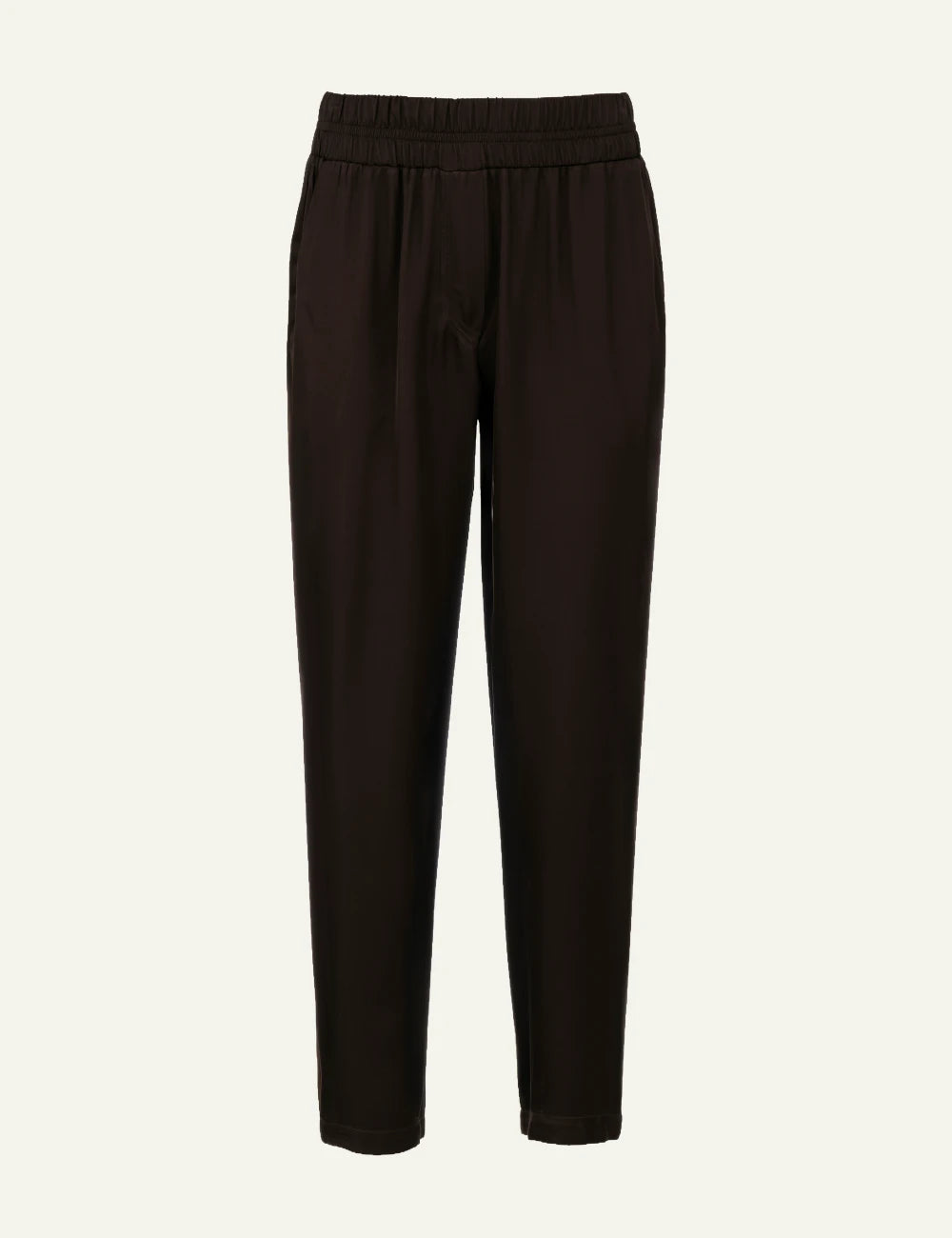 Philosophy women's dark brown ECOVERO satin jogger pants