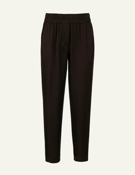 Philosophy women's dark brown ECOVERO satin jogger pants