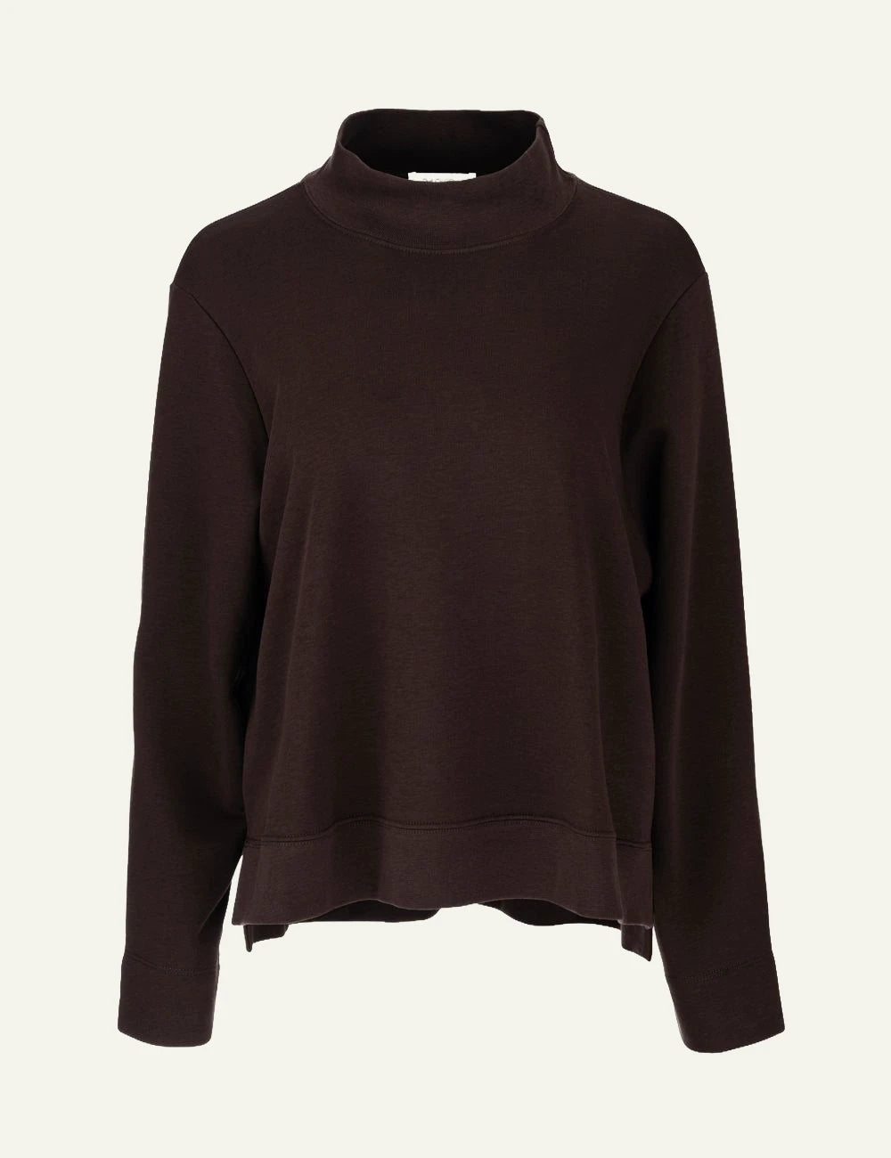Philosophy women's dark brown mock-neck sweatshirt top