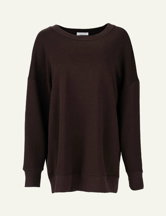 Philosophy women's dark brown oversized sweatshirt