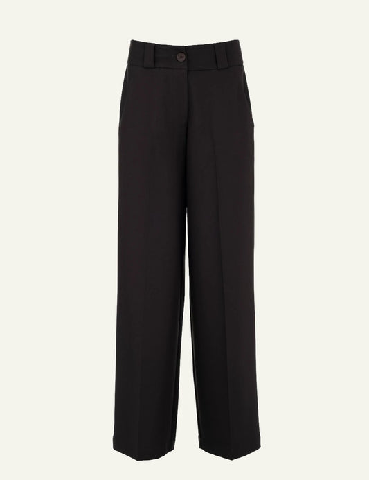 Philosophy women's dark brown T/R wide leg pants