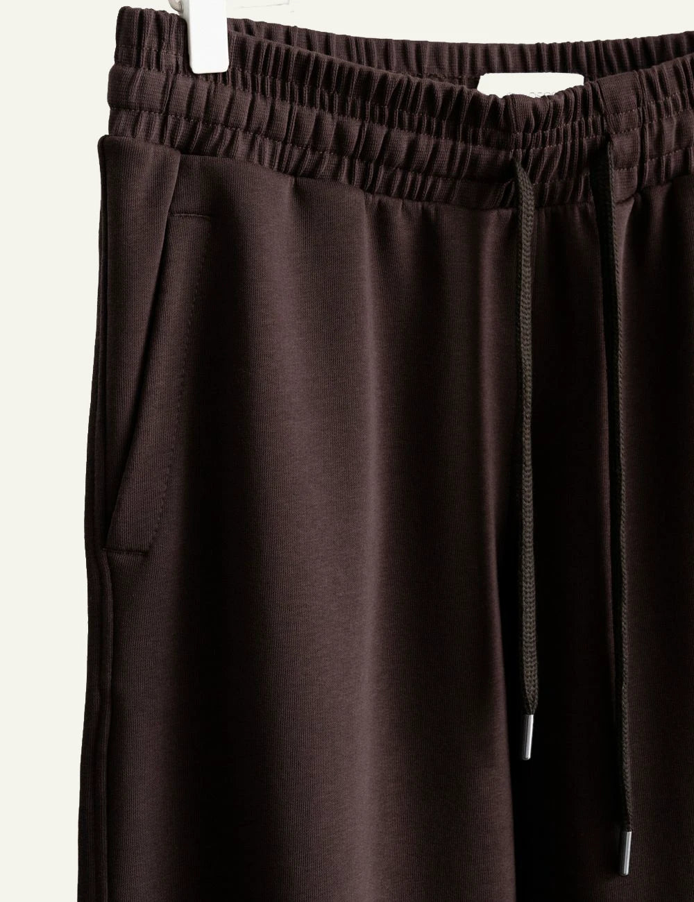 Philosophy women's dark brown wide leg sweatpants waist details