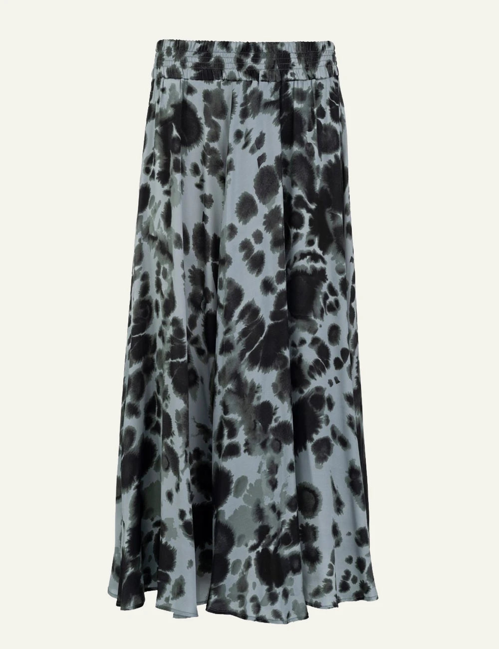 Philosophy women's dusty blue printed satin maxi skirt product shot