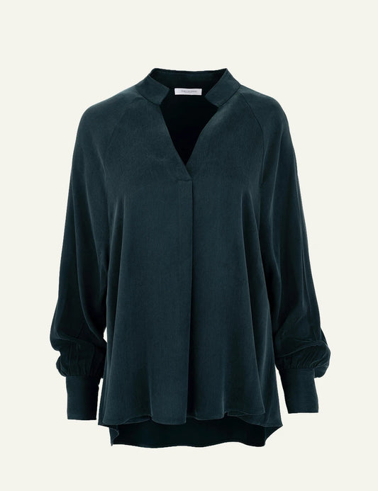 Philosophy women's green cupro viscose blouse