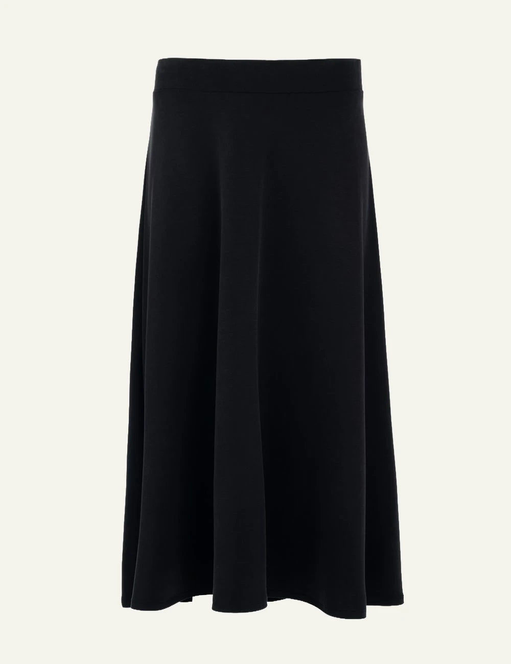 Philosophy women's black heavy rib sandwashed midi skirt