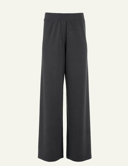 Philosophy women's grey heavy rib sandwashed wide leg pants