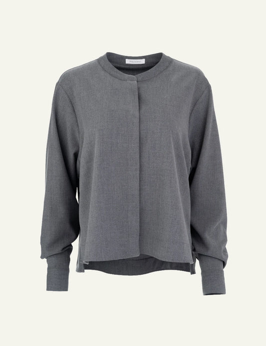 Philosophy women's grey lightweight cropped shirt product shot