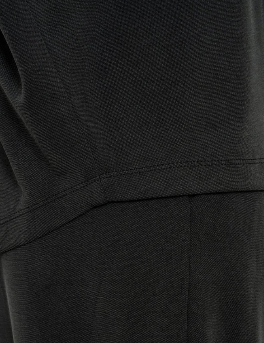 Philosophy women's off-black cupro pique oversized shirt details close up