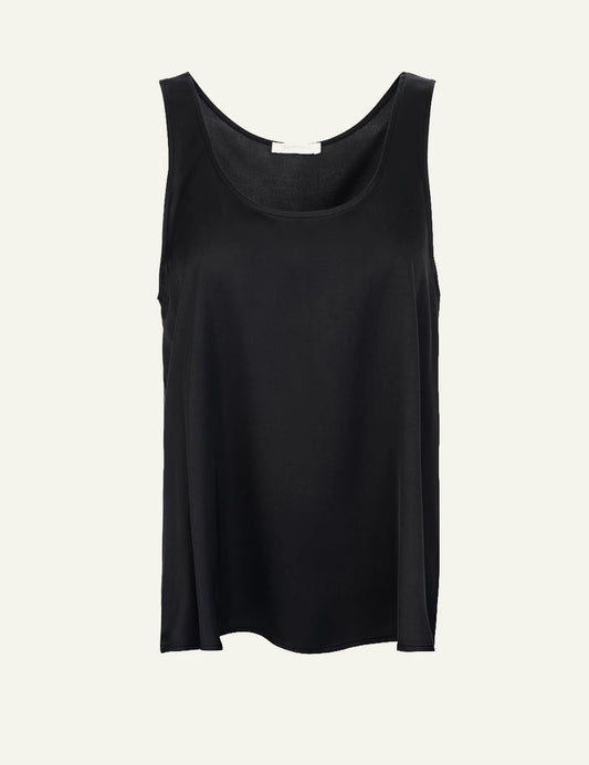 Philosophy women's off-black satin ECOVERO tank top