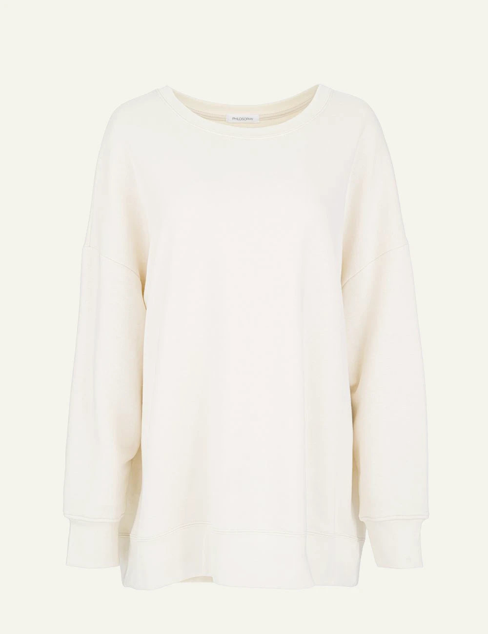 Philosophy women's off-white oversized sweatshirt