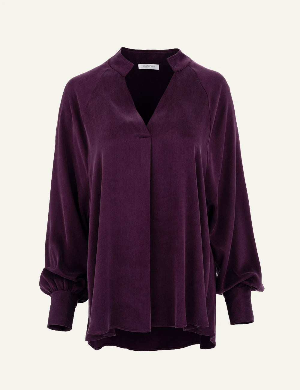 Philosophy women's purple cupro viscose blouse product shot