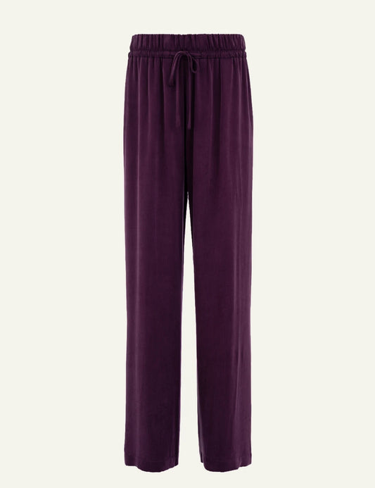 Philosophy women's purple cupro viscose wide leg pants product shot