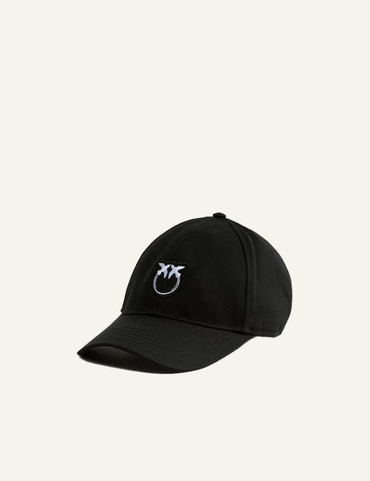 Pinko Break Dance baseball cap black with Love Birds logo front view