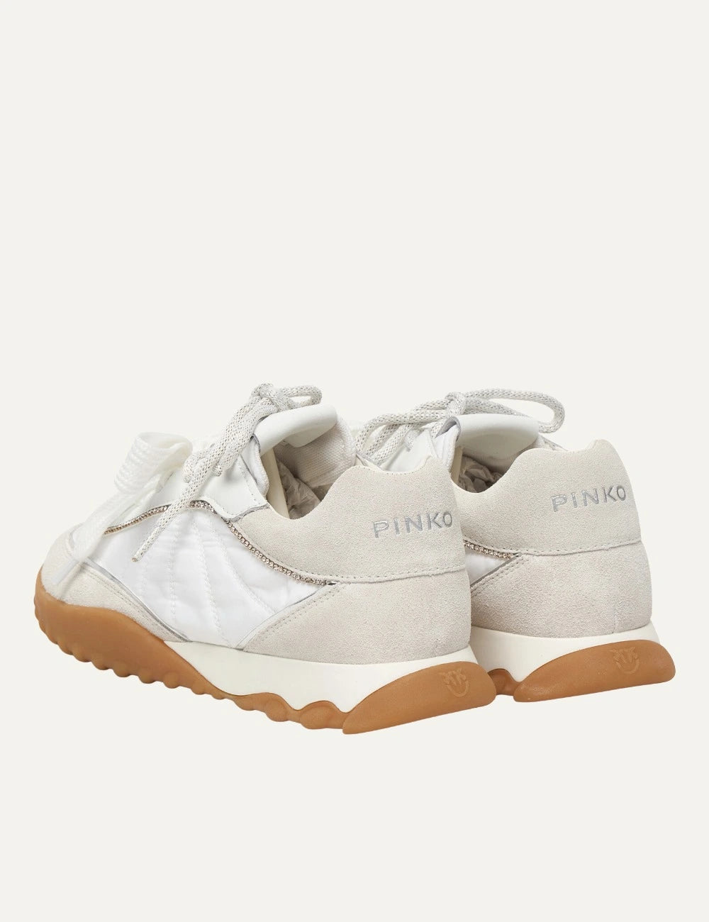 Pinko Gea 02 sneakers white back view