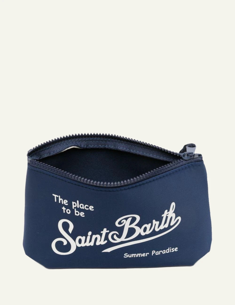 MC2 Saint Barth Aline nylon clutch bag navy logo top