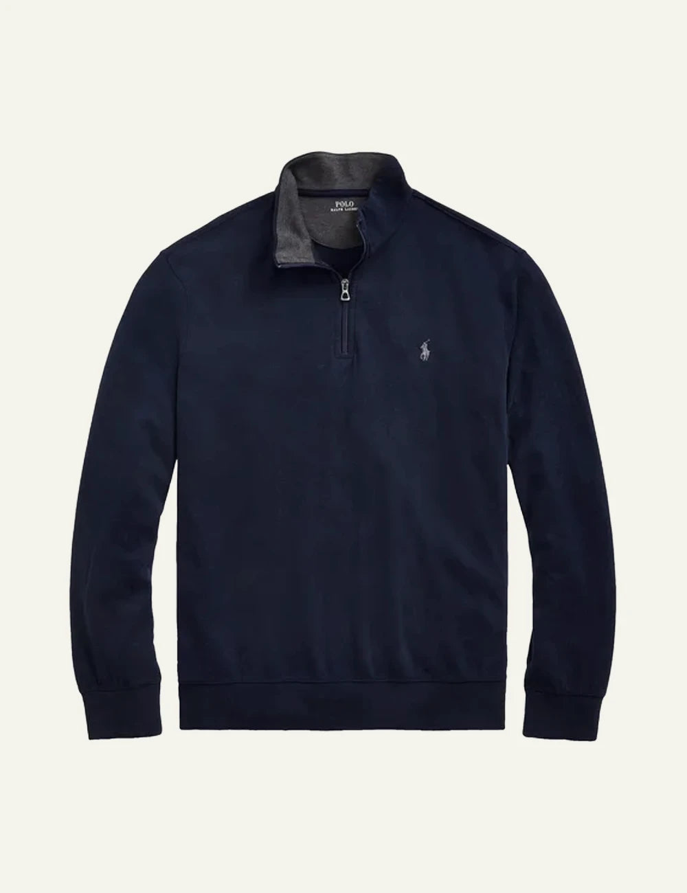 Polo Ralph Lauren navy quarter zip sweatshirt me embroidered pony logo